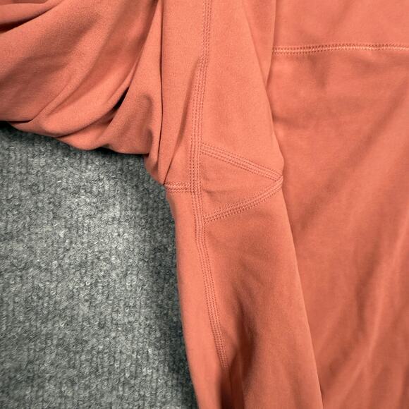 New Nike Womens Small Dri-Fit Capris Tight Cycling Training Burnt Orange Raw Hem - Picture 5 of 11